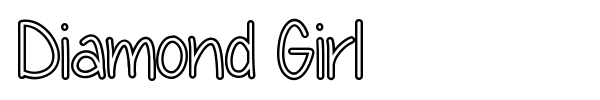Diamond Girl font preview